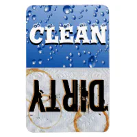 Clean Dirty Dishwasher magnet, Zazzle