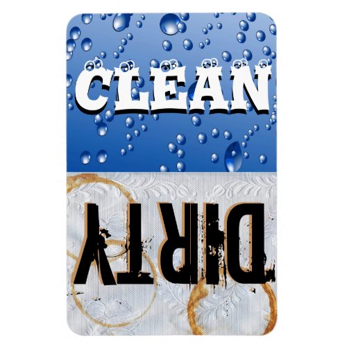 Clean  Dirty Dishwasher Large Vinyl Magnet