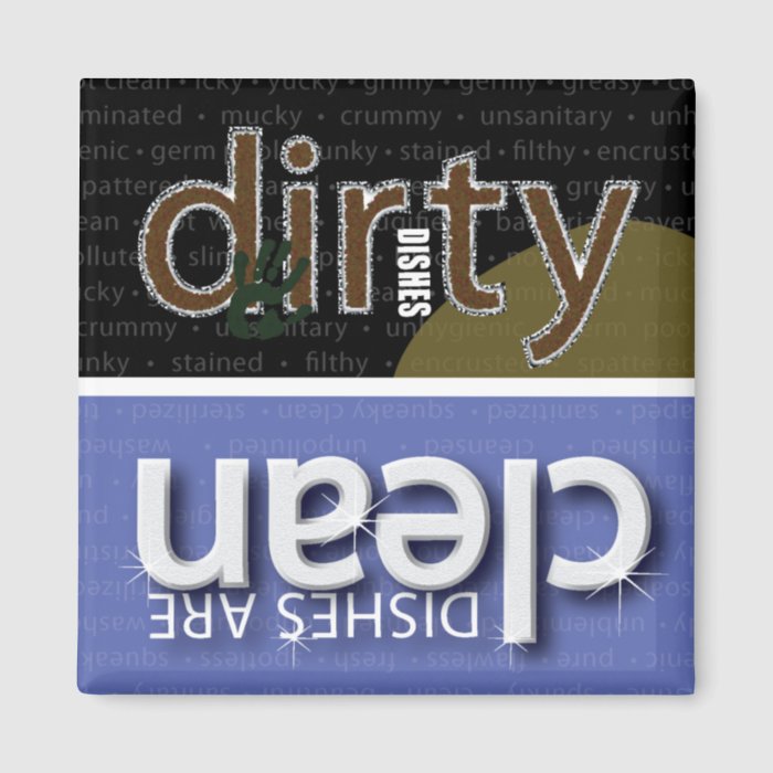 Clean Dirty Dishwasher Magnet