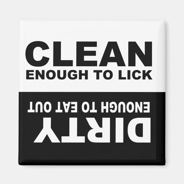 Clean Dirty Dishwasher magnet (Front)