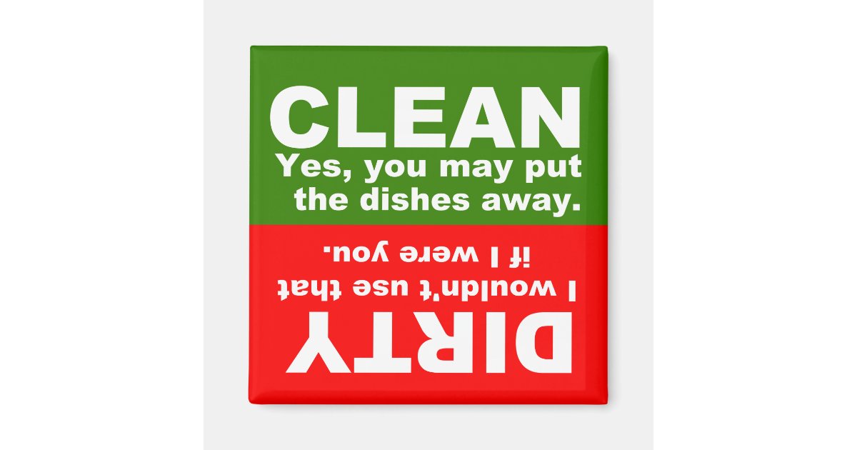 Clean Dirty Dishwasher Zazzle
