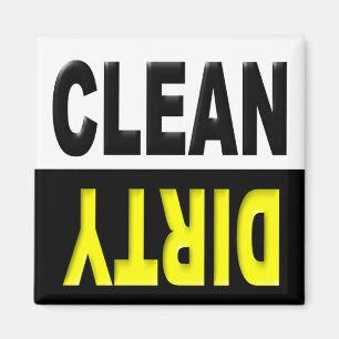 Clean Dirty Dishwasher magnet