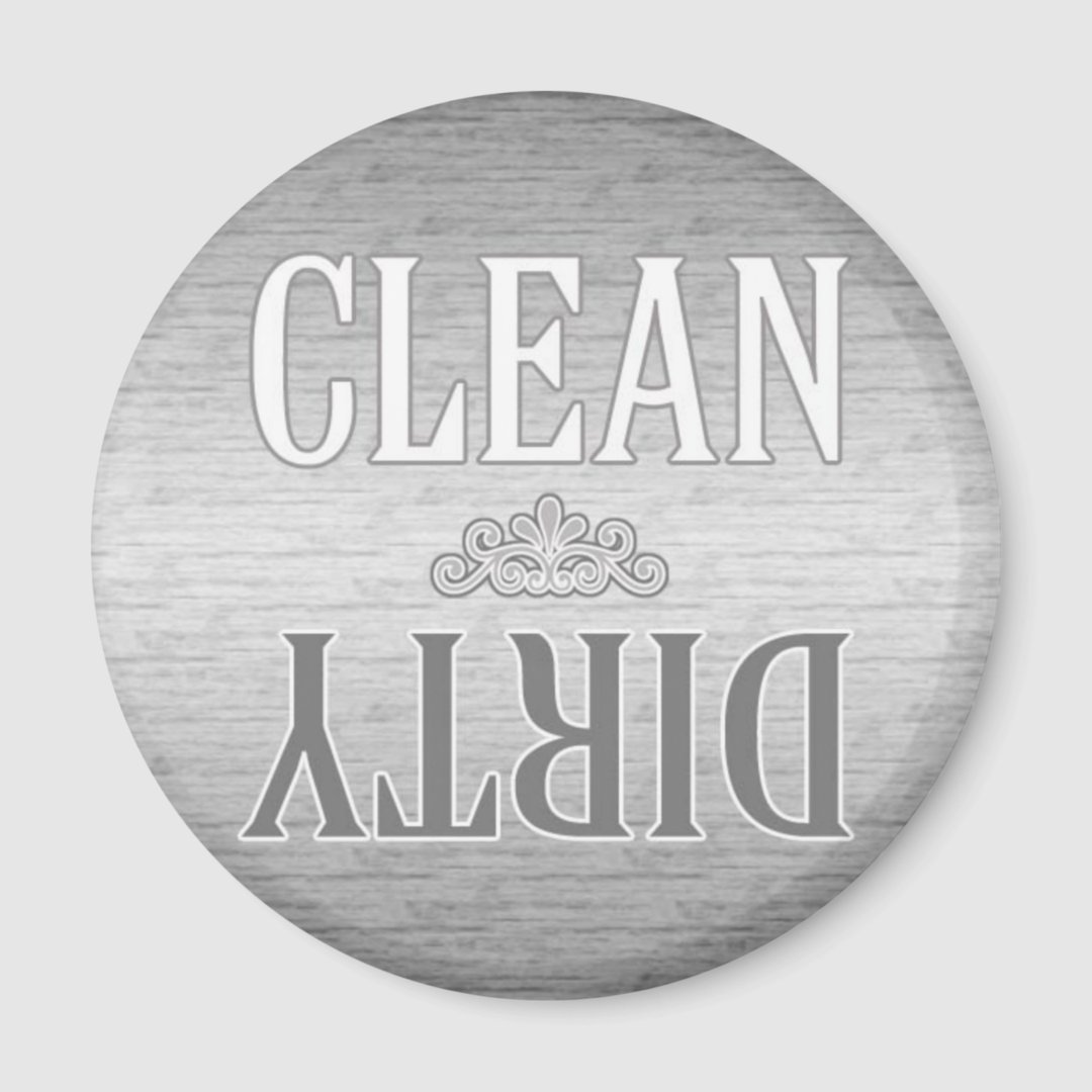 Clean-Dirty Dishwasher Magnet | Zazzle