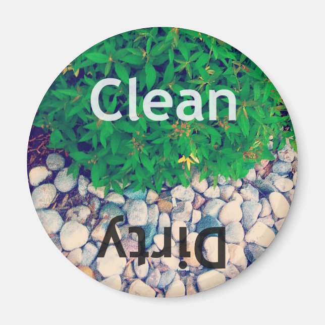 Clean-Dirty Dishwasher Magnet (Front)