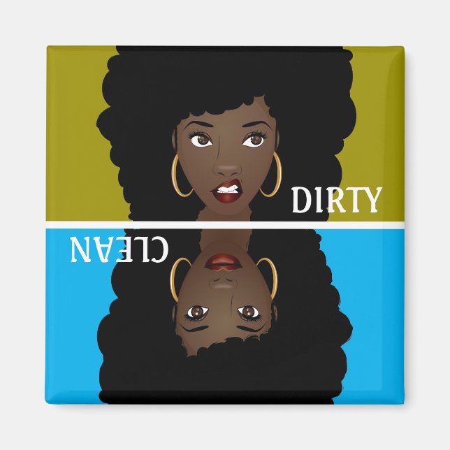 Clean / Dirty Dishwasher Magnet (Front)