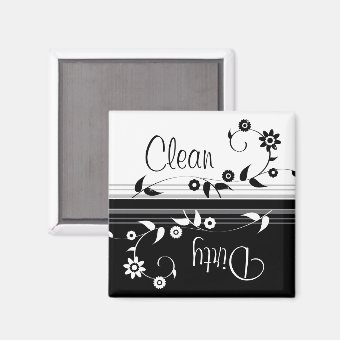 Clean Dirty Dishwasher Magnet | Zazzle