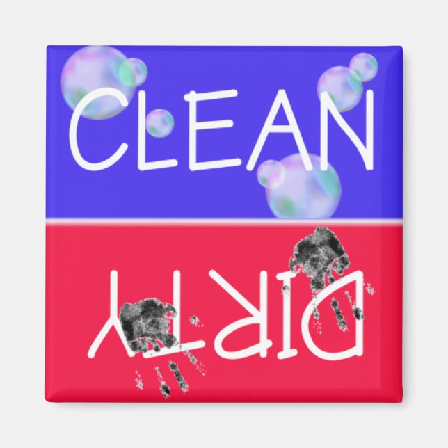 CLEAN-DIRTY Dishwasher Magnet (Front)