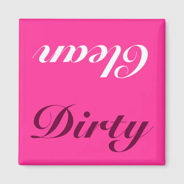 Clean Dirty Dishwasher Magnet | Zazzle