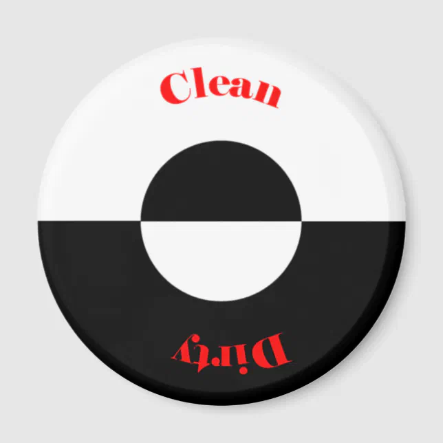 Clean - Dirty Dishwasher Magnet | Zazzle