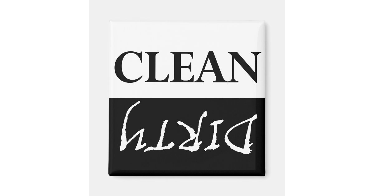 Clean/Dirty Dishwasher Magnet | Zazzle