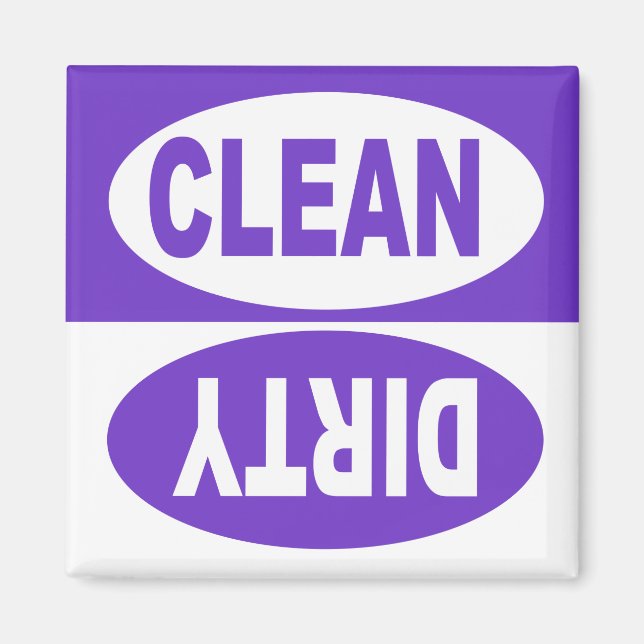 CLEAN & DIRTY DISHWASHER MAGNET (Front)