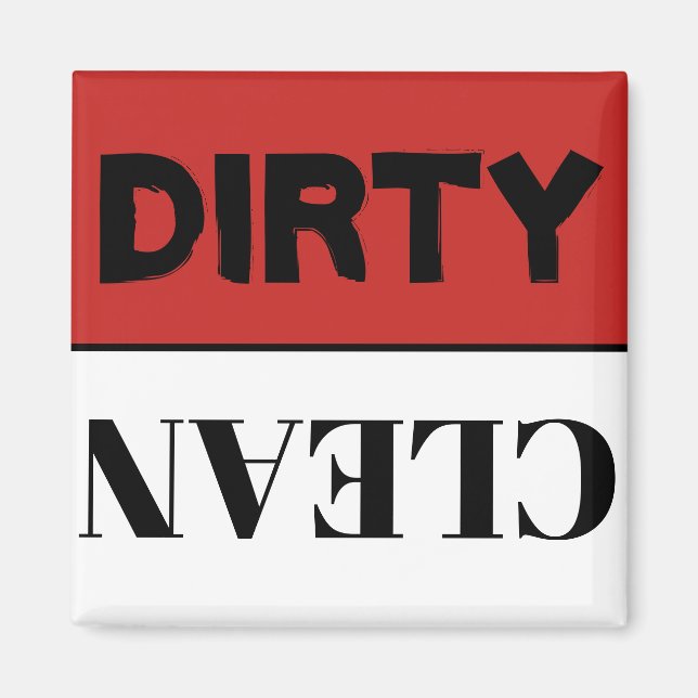 Clean Dirty dishwasher magnet (Front)