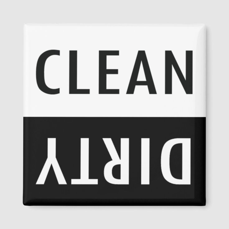 Clean Dirty Dishwasher Magnet | Zazzle