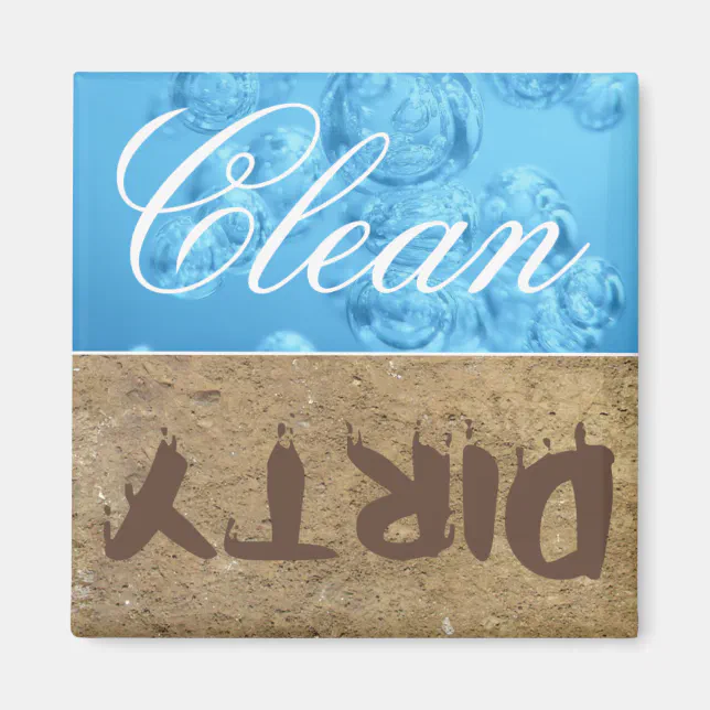 Clean/Dirty Dishwasher Magnet | Zazzle