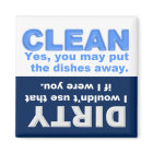 Clean Dirty Dishwasher magnet