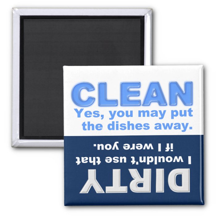 clean dirty dishwasher magnet