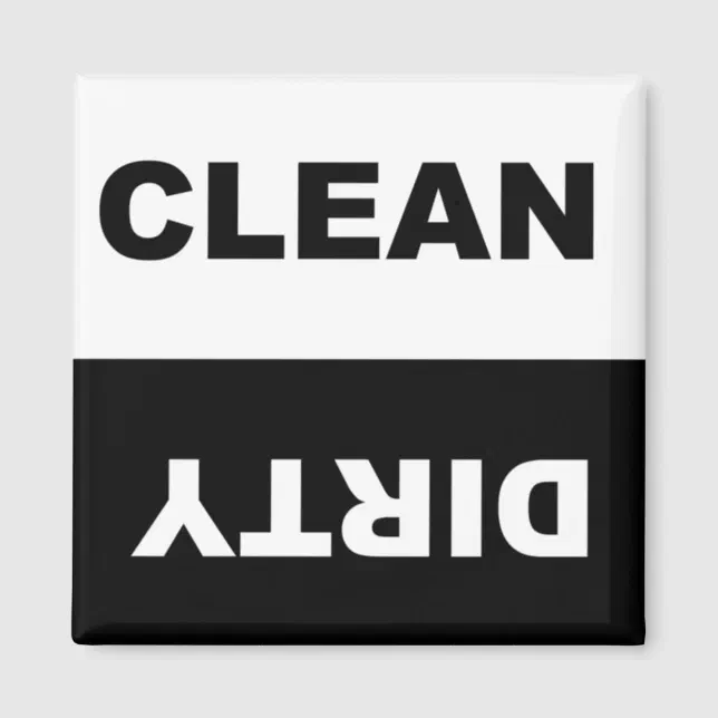 Clean Dirty Dishwasher magnet