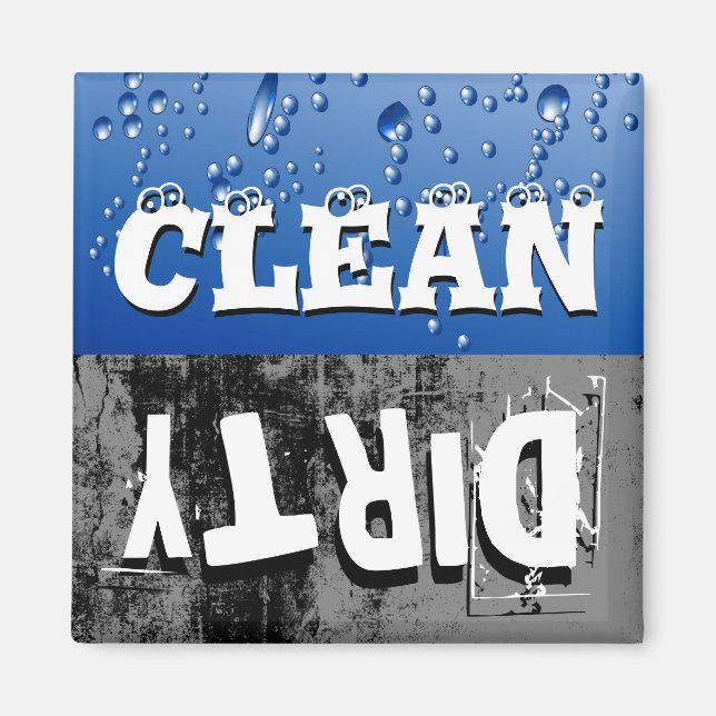 Clean & Dirty Dishwasher Magnet (Front)