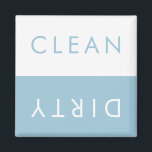 Clean Dirty Dishwasher Magnet in Custom Colors<br><div class="desc">Choose your own background color, the other half is white; Simple straight forward clean dirty dishwasher magnet. 2" x 2". You can also add your own text to suit your business as a promotional tool. Click "customize it" to pick the color on the right; if you click the eye dropper...</div>