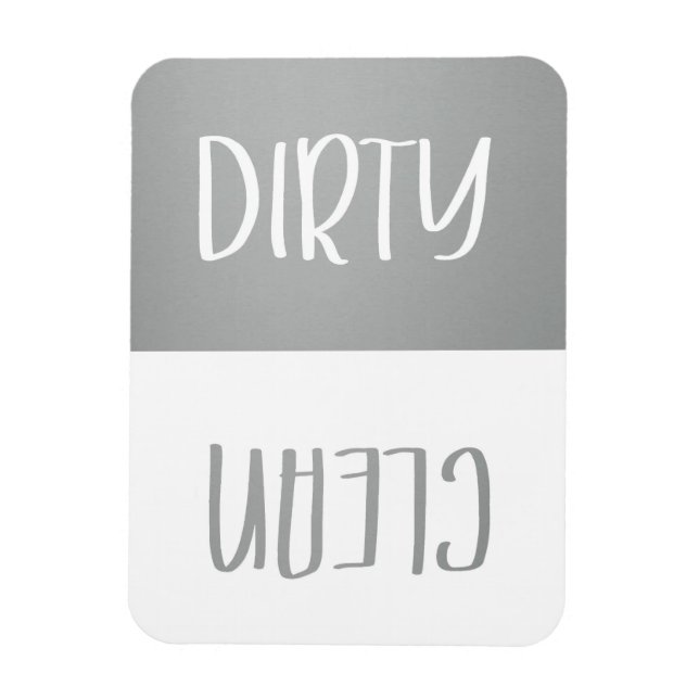 Clean | Dirty Dishwasher Magnet Sign (Vertical)