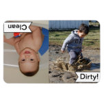 Clean Dirty Dishwasher Personalized Photo Magnet at Zazzle