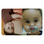 Clean Dirty Dishwasher Personalized Photo Magnet at Zazzle
