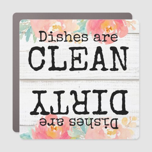 Clean Dirty Dishwasher Sign