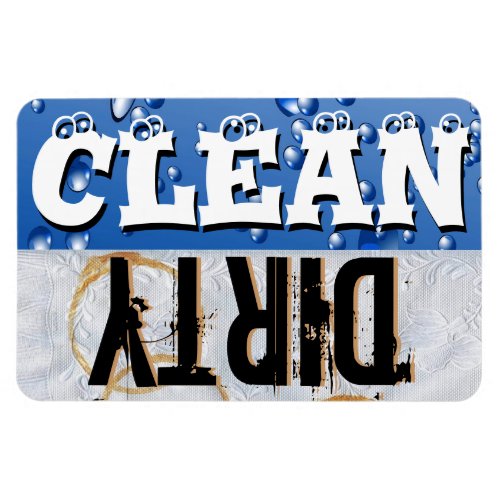 Clean  Dirty Dishwasher Vinyl Magnet