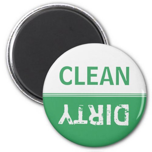 Clean Dirty Emerald Green Dishwasher Magnet