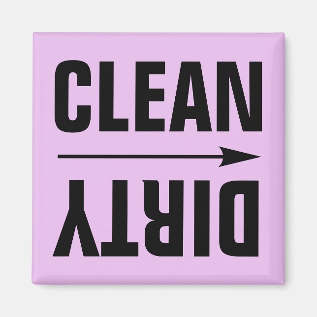 CLEAN DIRTY FRIDGE MAGNETS (Front)