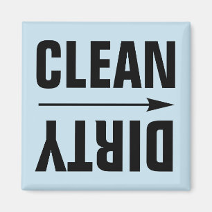 CLEAN DIRTY FRIDGE MAGNETS