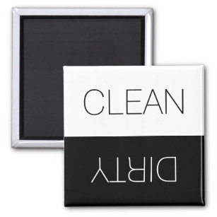 Clean Dirty indicator reversible dishwasher simple Magnet