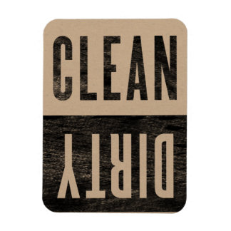 Clean | Dirty Letterpress Style Dishwasher Magnet