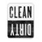 Clean | Dirty Letterpress Style Dishwasher Magnet