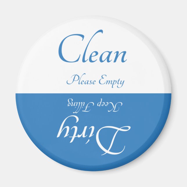 Clean/Dirty Magnet - Country Blue (Front)