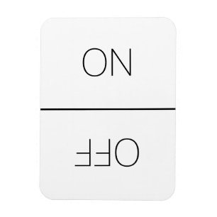 Clean Dirty ON, OFF Dishwasher Laundry black white Magnet