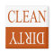 Clean dirty-Orange dishwasher magnet