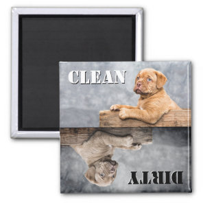 Clean Dirty Puppy Dishwasher Magnet