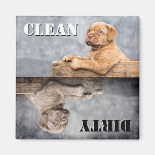 Clean Dirty Puppy Dishwasher Magnet