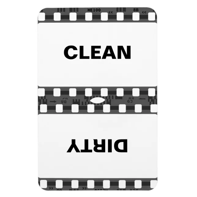 Clean Dirty Refrigerator Magnet | Zazzle