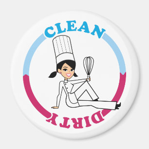 Clean Dirty Reminder Dishwasher Magnet Large