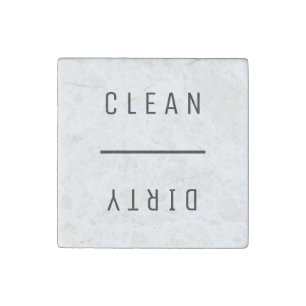 Clean Dirty Stone Magnet