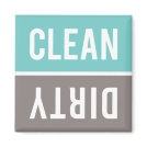 Clean Dirty Turquoise Blue and Gray Dishwasher Magnet Clean Dirty Turquoise Blue and Gray Dishwasher Magnet