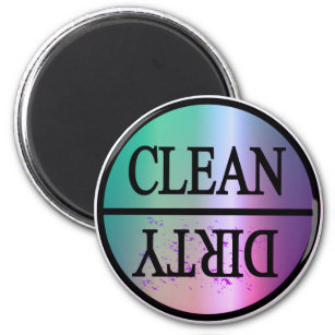 Clean Dirty violet blue Magnet