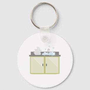 Clean Dishes Keychain