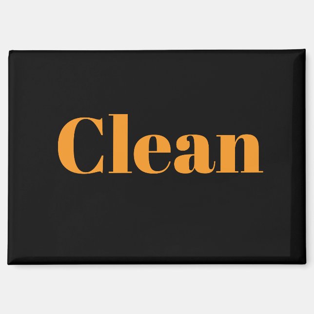 Clean Dishwasher  Magnet (Front)