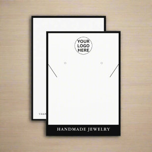 Clean Earrings Necklace Jewelry Business Logo Calling Card