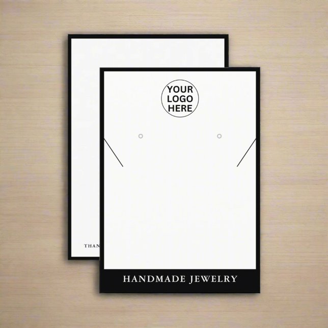 Clean Earrings Necklace Jewelry Business Logo  Calling Card (Creator Uploaded)