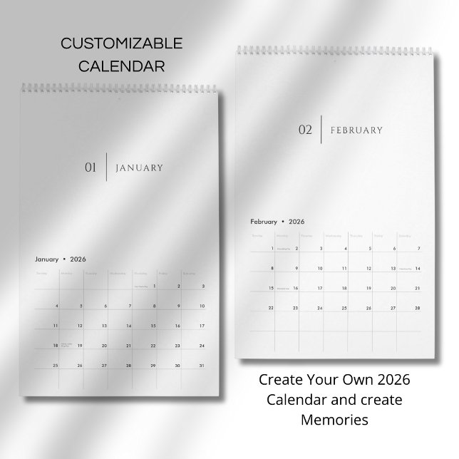 Clean Elegant Layout Calendar (Creator Uploaded)