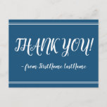 [ Thumbnail: Clean, Elegant "Thank You!" Postcard ]